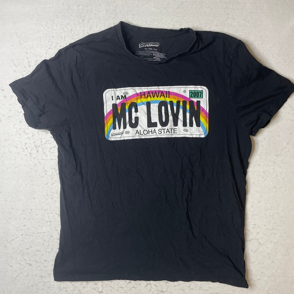 Superbad MC Lovin McLovin Hawaii Aloha State T Shirt Mens XXL Funny